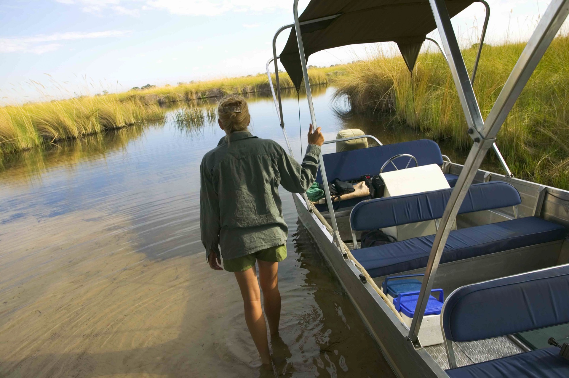 Kayaking on African waterways